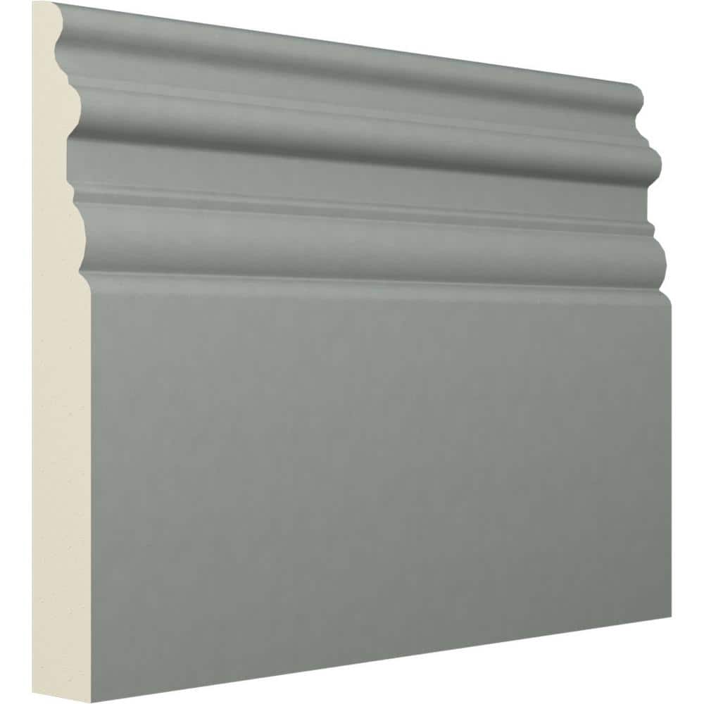 Gray Polyurethane 94.5" Baseboard Moulding