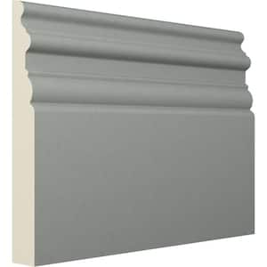 1 in. x 7-3/8 in. x 94-1/2 in. Polyurethane Hillsborough Baseboard Moulding