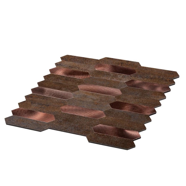 Modern Metal Peel & Stick Tiles For Kitchen Backsplash