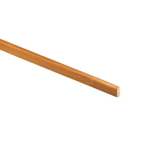 Newport 96 in. W x 0.25 in. D x 0.75 in. H Solid Wood Kitchen Cabinet Scribe Molding in Cinnamon