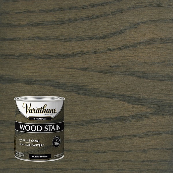 1 qt. Olive Brown Premium Fast Dry Interior Wood Stain (Case of 2)