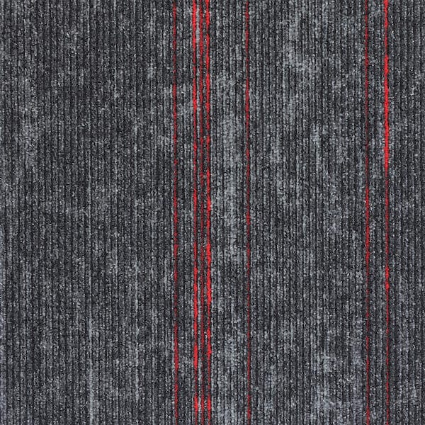8 in. x 8 in. Textured Loop Carpet Sample - Elite -Color - Ruby Edge