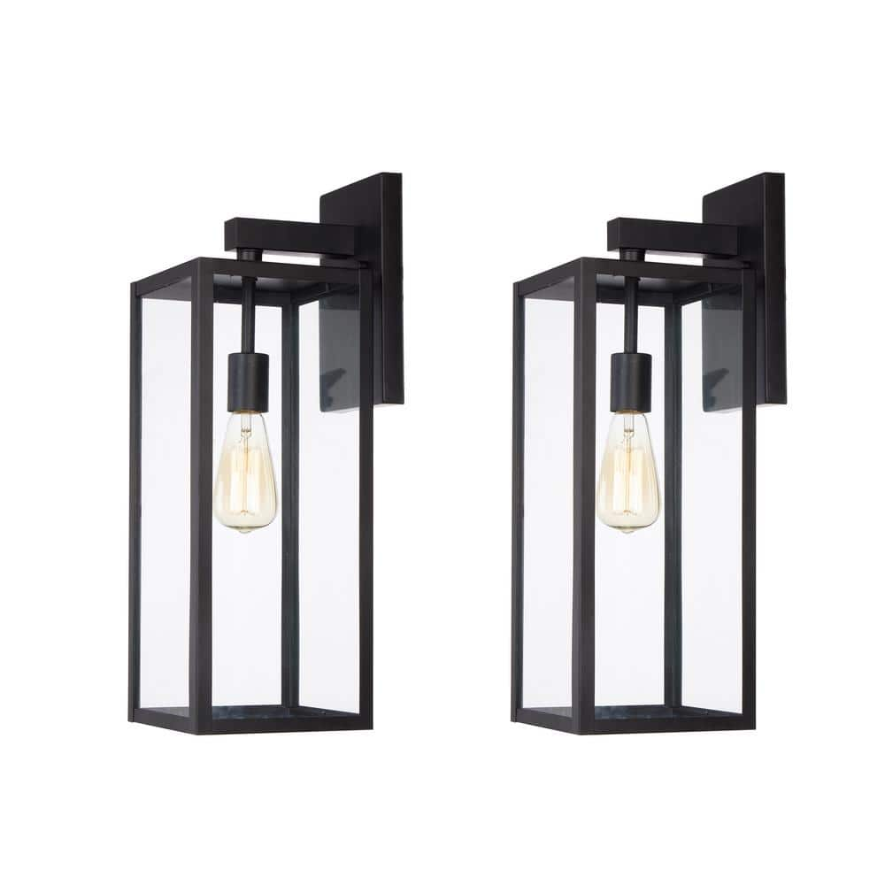 Hukoro Martin 21 In H 1 Light Matte Black Hardwired Outdoor Wall