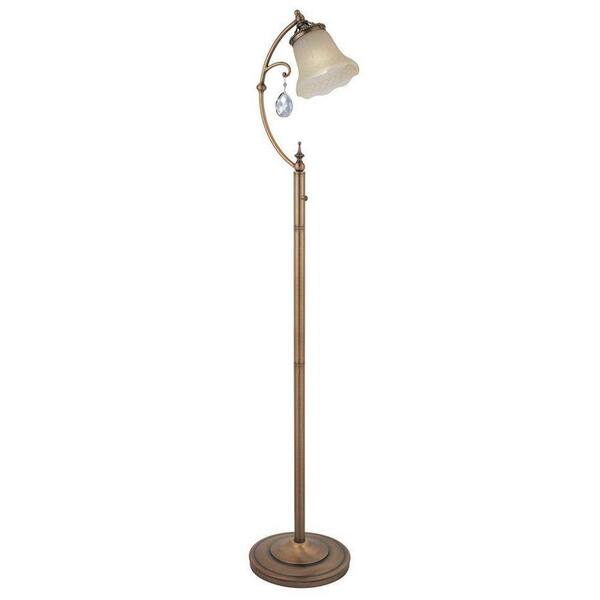 Illumine Designer 61 in. Copper Floor Lamp