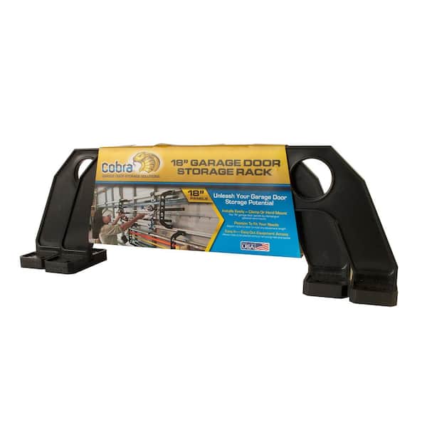 Cobra 5 Item 18 in. Black Garage Door Storage Rack