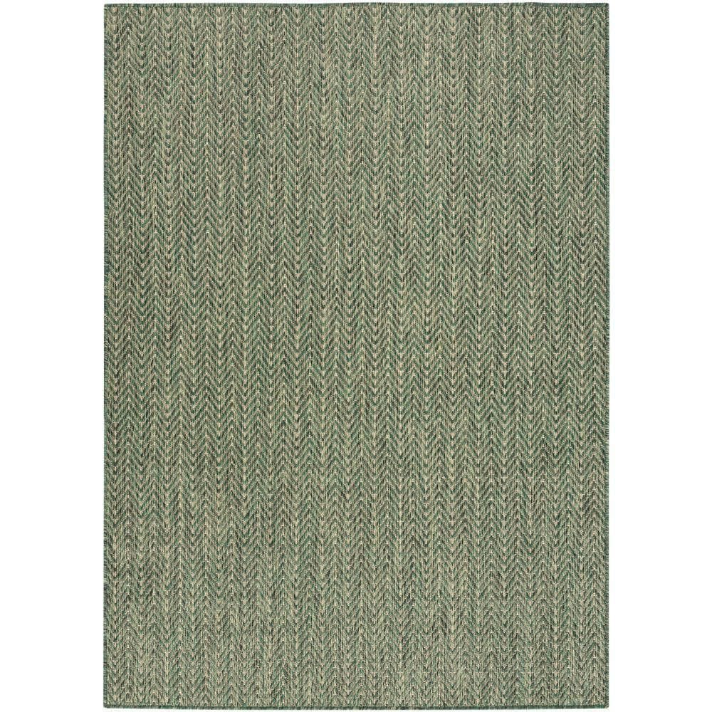 Horizon Green 4 ft. x 6 ft. Indoor/Outdoor Geometric Contemporary Area Rug price history on PriceWatchPro