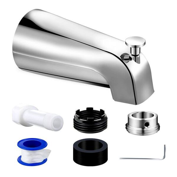 Danco 80764 Tub Spout, Metal, Chrome Plated, For: 1/2 in or 3/4 in IPS Connections Danco 80764 Tub Spout, Metal, Chrome Plated, For: 1/2 in or 3/4 in IPS Connections
