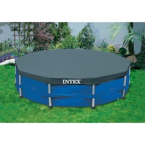 10 ft. x 30 in. Round Metal Frame Pool with 10 ft. Round Pool Cover and Filter Cartridge