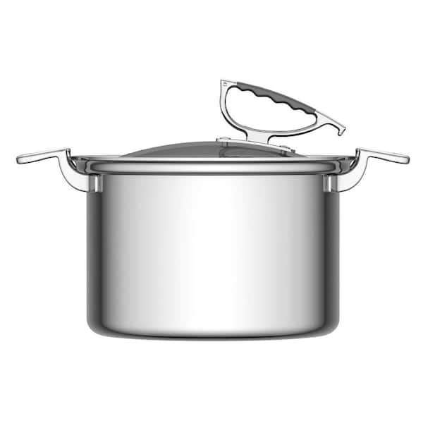 LEUGWAKN Stainless Steel Stock pot-8 Quart pot-Stockpots with Lid-Soup  Pot-Induction Pot-Cookware Pot-Cooking Pot-Crock Pot