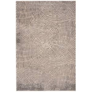 Meadow Taupe Doormat 3 ft. x 4 ft. Abstract Area Rug