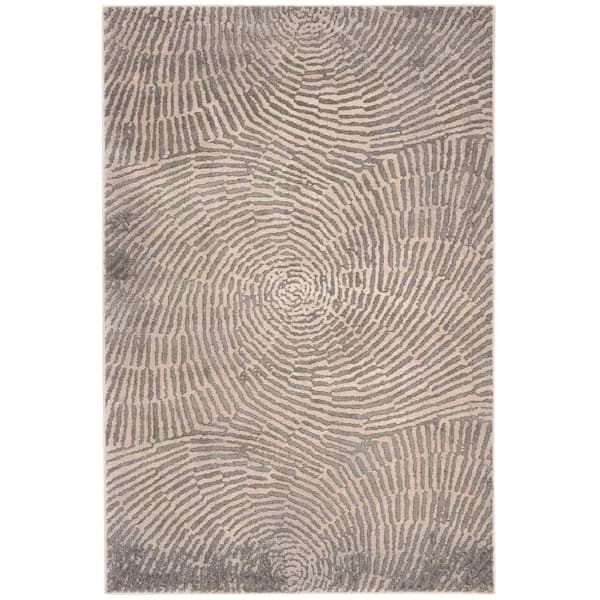 SAFAVIEH Meadow Taupe Doormat 3 ft. x 4 ft. Abstract Area Rug