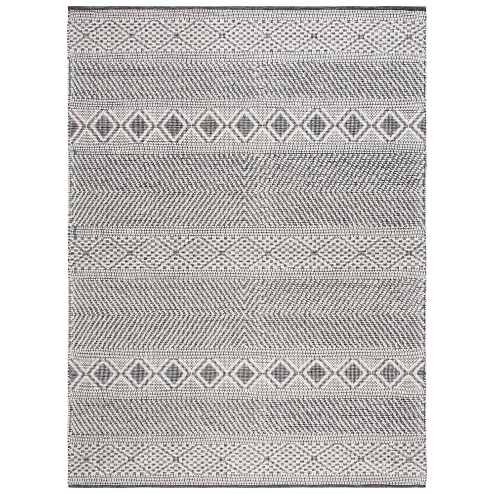 Vermont 8 ft. x 10 ft. Ivory/Black Diamond Striped Geometric Area Rug price history on PriceWatchPro