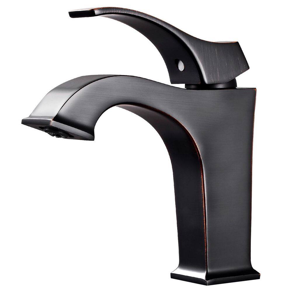 Single Handle Single Hole Bathroom Faucet with Deckplate Included and Spot 