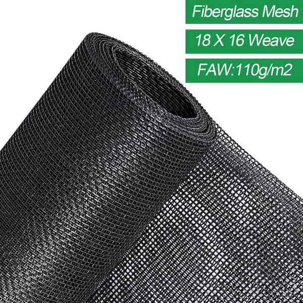 Angel Sar 60 in. x 100 ft. Fiberglass Window Screen Roll, DIY Custom Replacement Mesh Screens for Poultry Kitchens Tree Houses