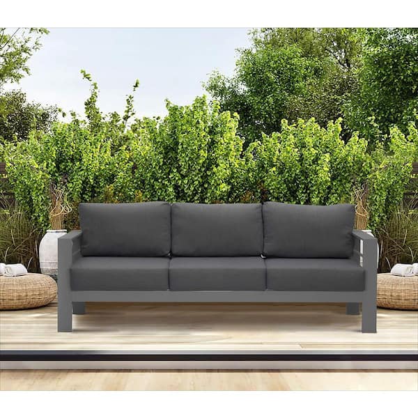 Outdoor best sale couch grey