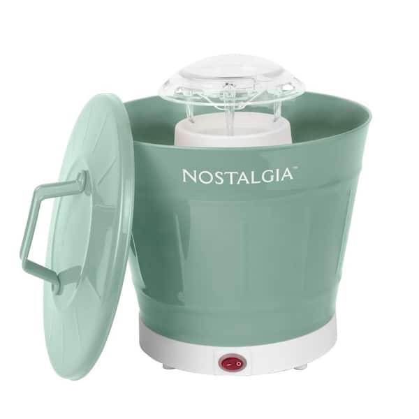 Nostalgia 1040 W 2 oz. Sage Hot Air Popcorn Machine with Bucket