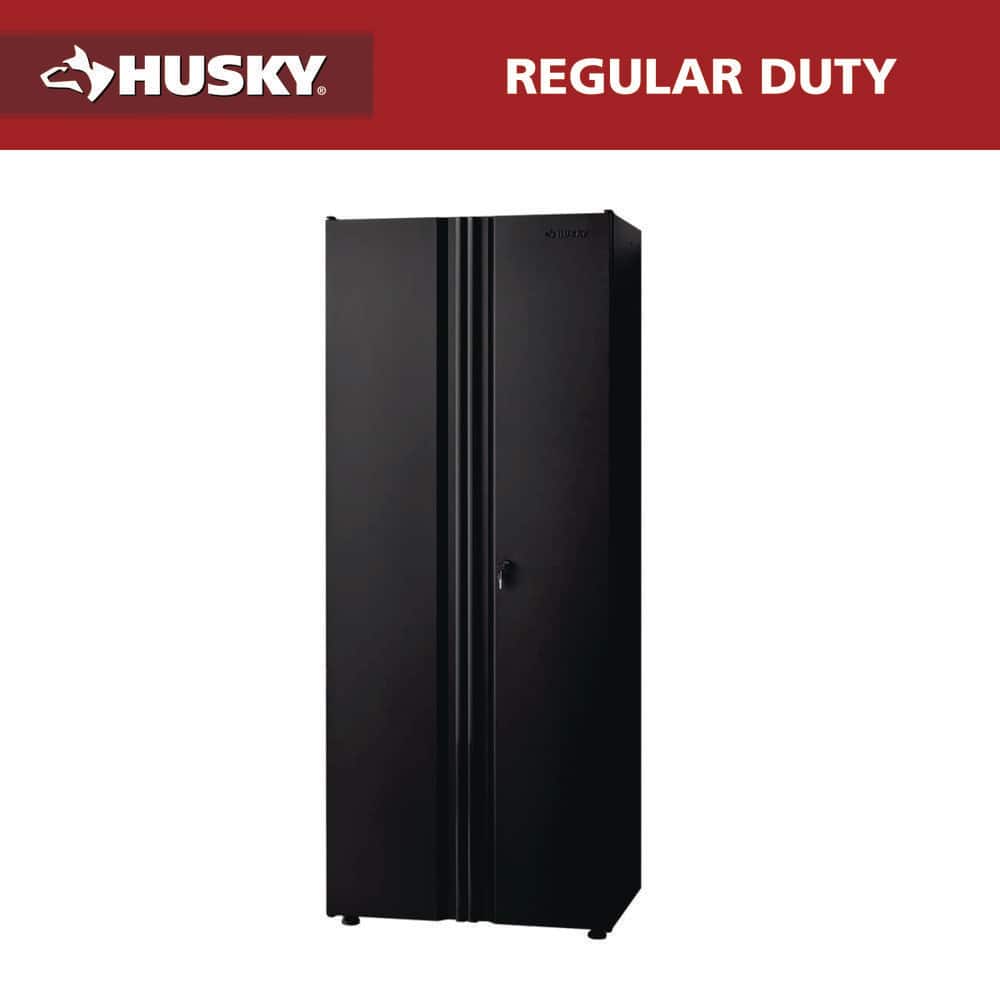 Regular Duty Welded 30.5 in. W x 75 in. H x 19.6 in. D 3-Shelf 21-Gauge Steel Freestanding Cabinet in Black price history on PriceWatchPro
