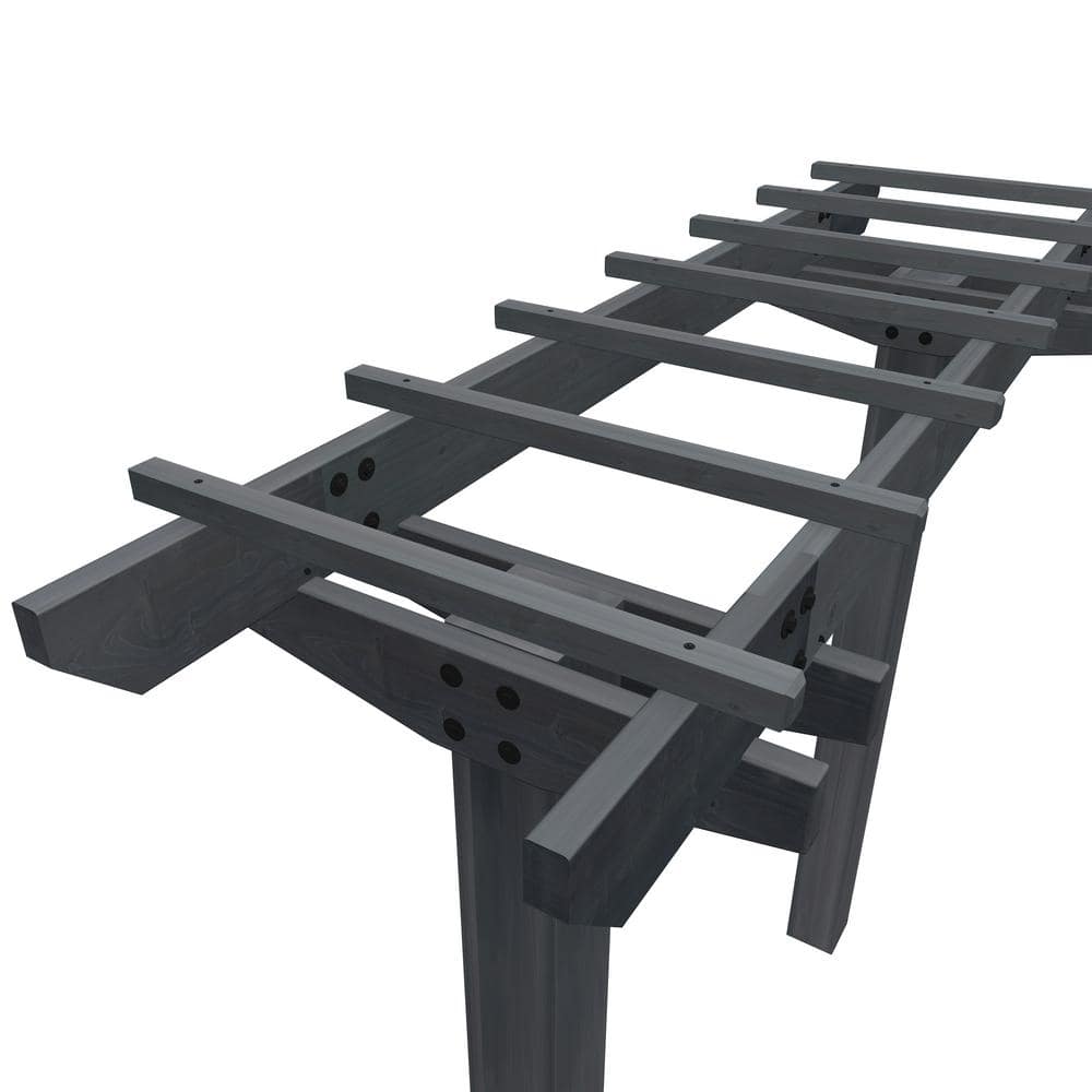 Charcoal Cedar Wildwood Garden Arbor, 91.5"H