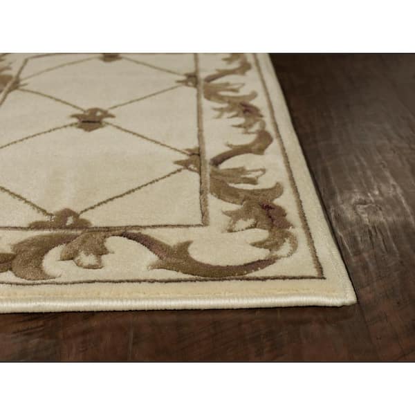 Victorian Ivory 2 ft. x 8 ft. Runner Rug