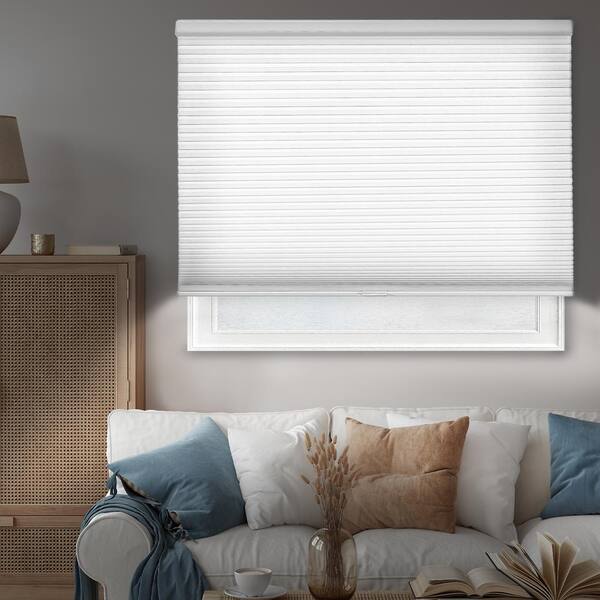 Chicology Cut-to-Width Evening Mist 9/16 in. Blackout Cordless Cellular Shade - 48.5 in. W x 64 in. L