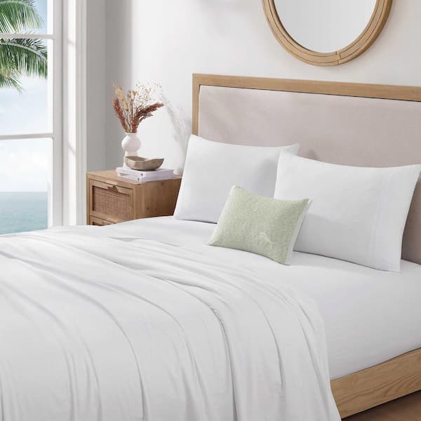 Palm Paradise Texture Sage Green 1-Piece 16 x 12 Cotton Percale Decorative Pillow