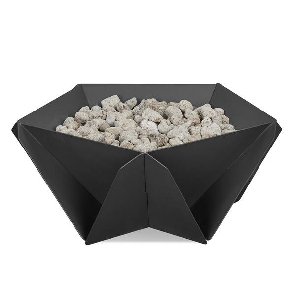 Outdoor Steel Propane Fire Pit, Triangle Fire Pit Cover