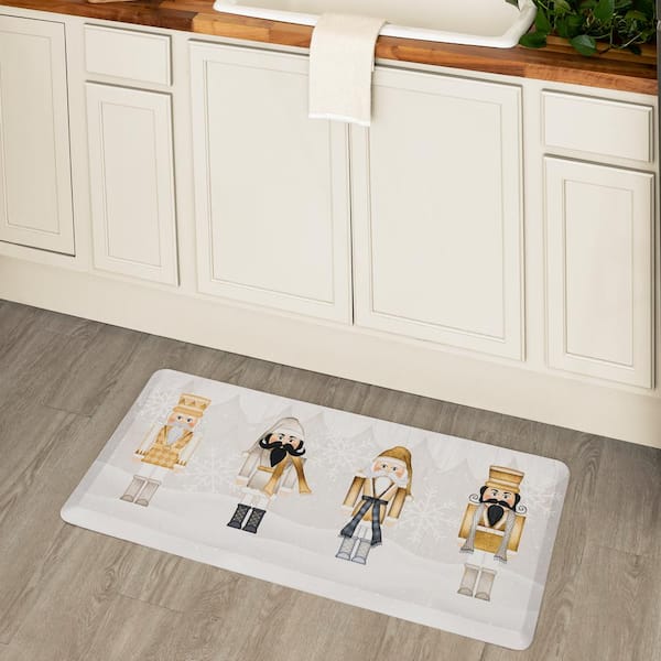  MOYYO Kitchen Mat Gold Bee and Crown Kitchen Rug Mat  Anti-Fatigue Comfort Floor Mat Non Slip Oil Stain Resistant Easy to Clean Kitchen  Rug Bath Rug Carpet for Indoor Outdoor Doormat 