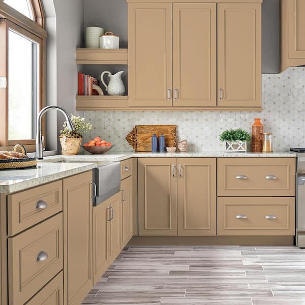 1 qt. #S290-4 Summerwood Satin Enamel Interior/Exterior Cabinet, Door & Trim Paint
