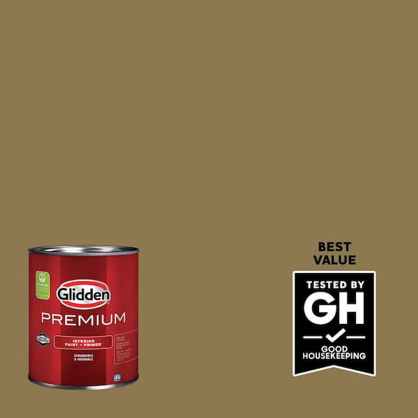 Glidden Premium 1 qt. PPG1104-6 Rustic Ranch Semi-Gloss Interior Latex Paint