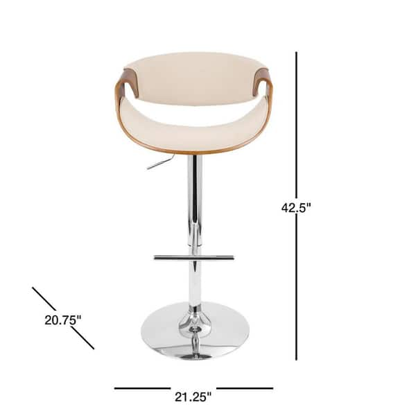 Cream adjustable bar discount stools