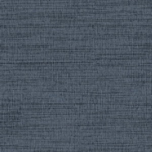 Solitude Navy Paper Pre-Pasted Textured Distressed Strippable Wallpaper