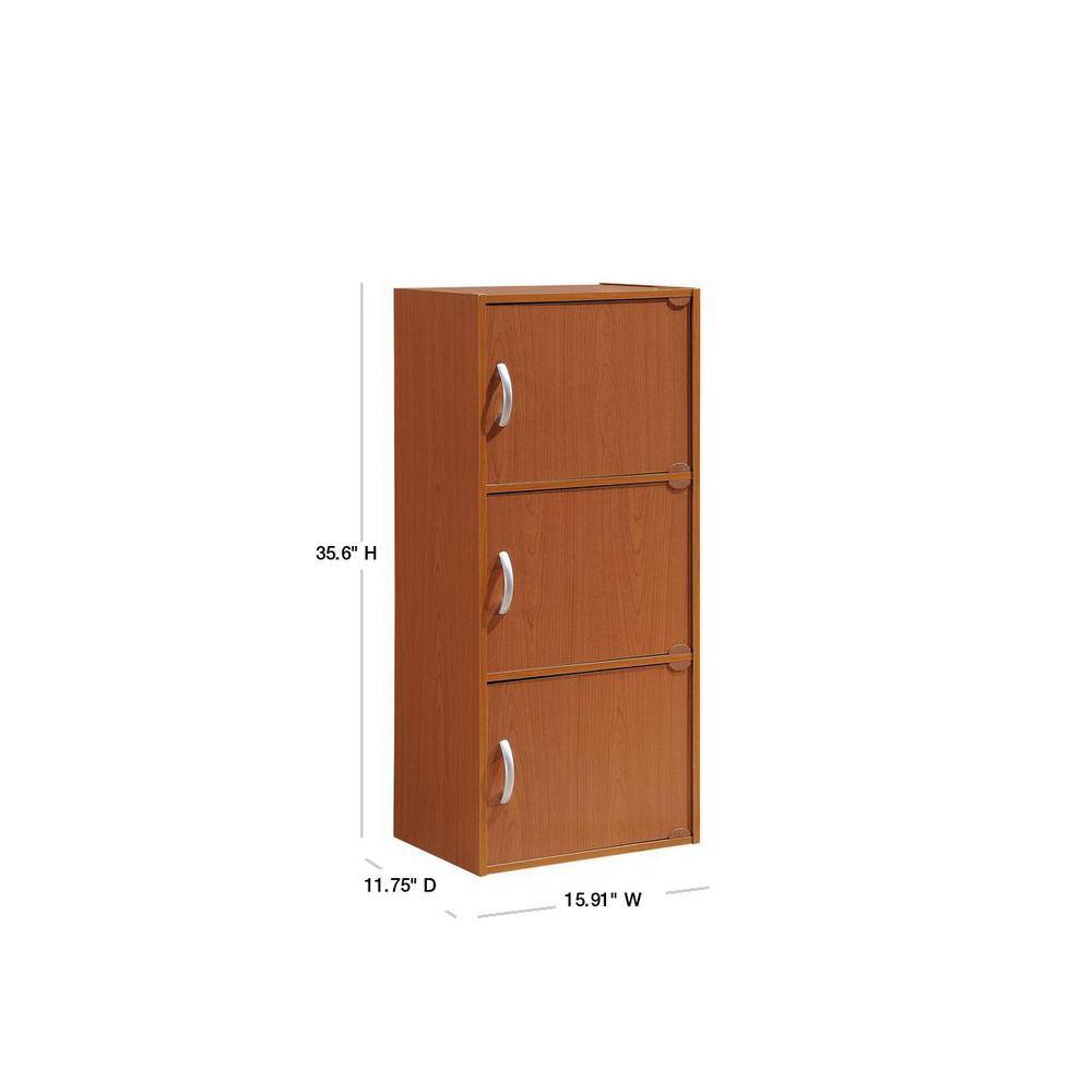 Versatile Kids' Black Storage Cabinet with Cubes and Doors