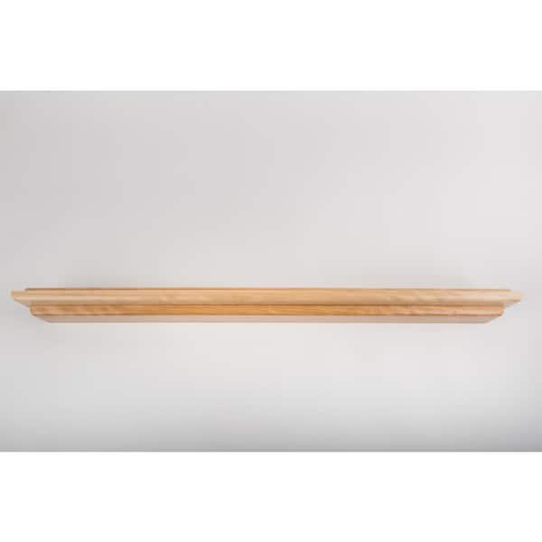 Woodform 12 in. W X 2.5 in. D Natural Mantle Floating Wall Shelf