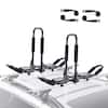 VEVOR Kayak Roof Rack 1 Pair J-Bar Soft Roof Rack Top Mount Tie Down Carrier for kayak Surf Board Canoe Ski Board on Car 2H1KHJG2J000BSG1PV0