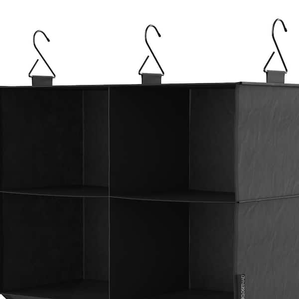 Mainstays Black 2-Tower 9-Shelves Easy to Assemble Closet Organizer