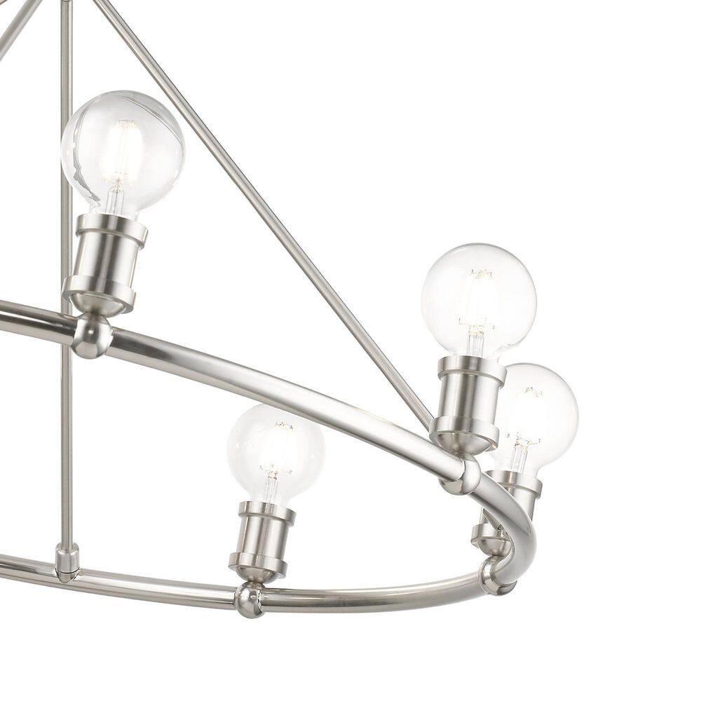 Lansdale 34" Brushed Nickel 8-Light Chandelier