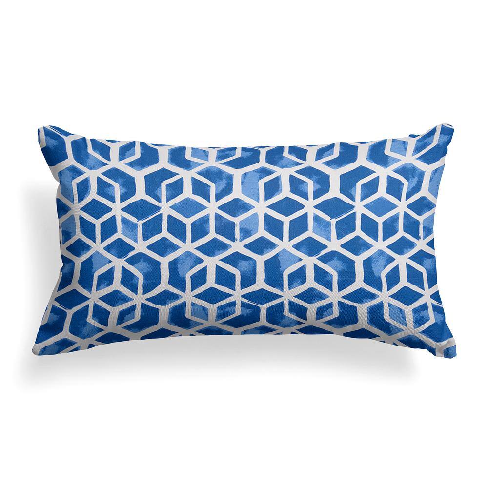 blue lumbar throw pillows