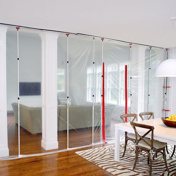 ZipWall Heavy Duty Adhesive Zipper for Dust Barrier Kit with Hooks