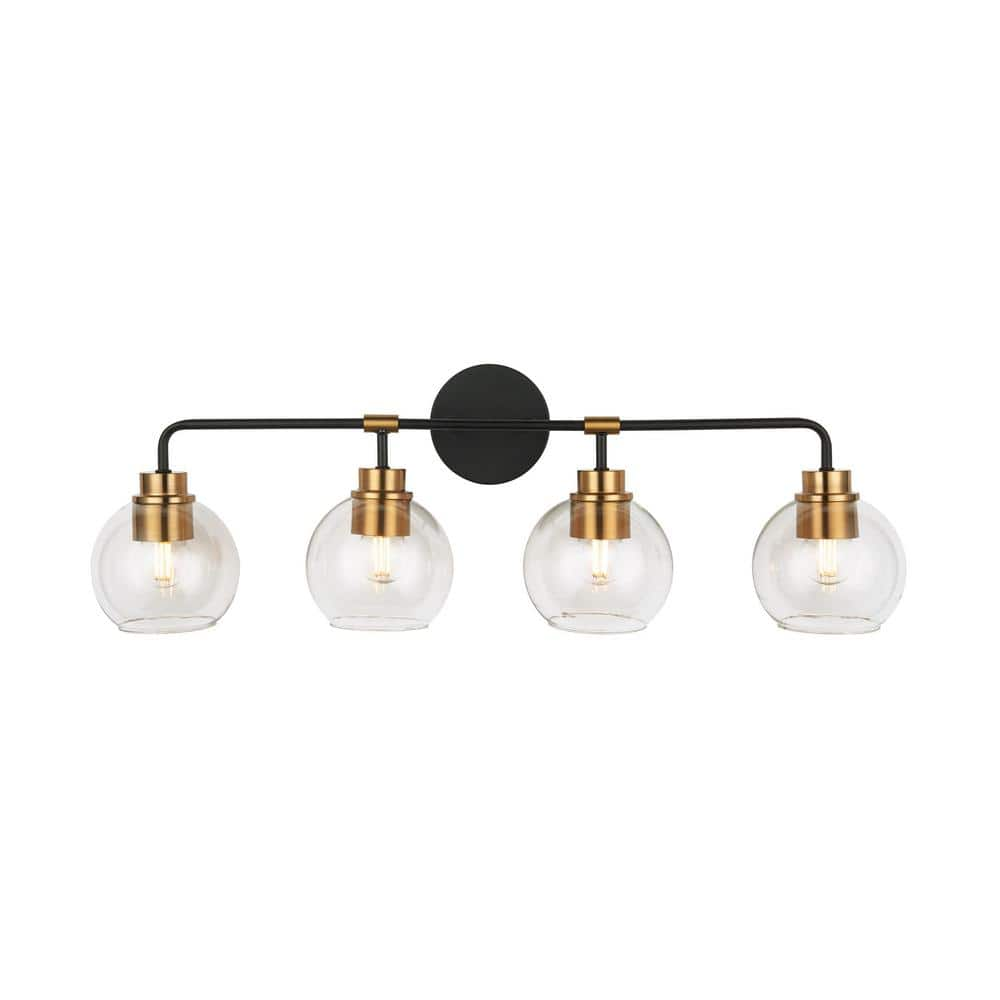 4 light brass vanity light