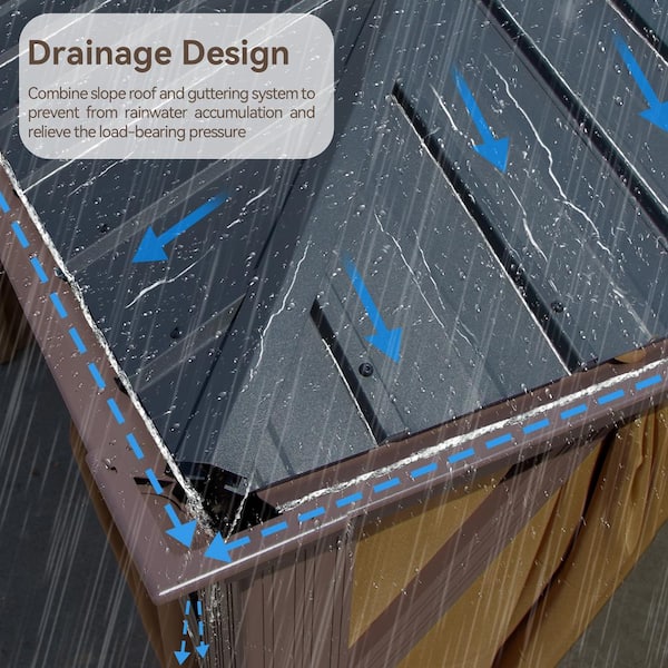 12 ft. x 20 ft. Aluminum Outdoor Double Galvanized Steel Roof Gazebo with Ceiling Hook, Mosquito Netting and Curtains