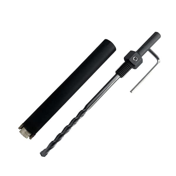 EDiamondTools 1-1/4 in. Dry/Wet Multipurpose Core Bit for MasonryConcreteNatural Stone #30/40 DiamondGrit with 1/2 in. Shank Pilot bit