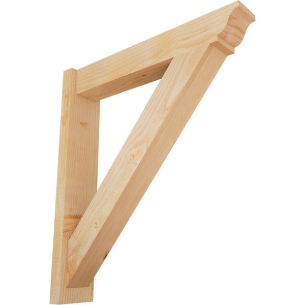 Ekena Millwork 6 in. x 34 in. x 30 in. Douglas Fir Traditional Rough Sawn Outlooker