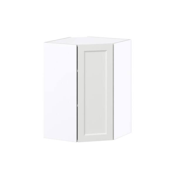 J COLLECTION Alton Painted 24 in. W x 35 in. H x 14 in. D in White Shaker Assembled Wall Kitchen Cabinet with a Drawer