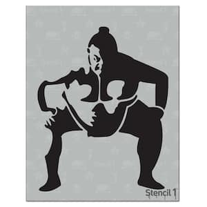 Sumo Wrestler Stencil