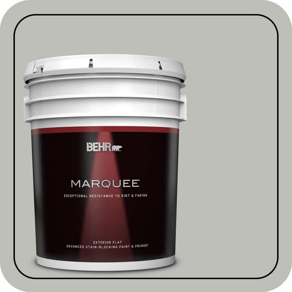 5 gal. #PPU24-17 Hailstorm Gray Flat Exterior Paint & Primer product image for price tracking