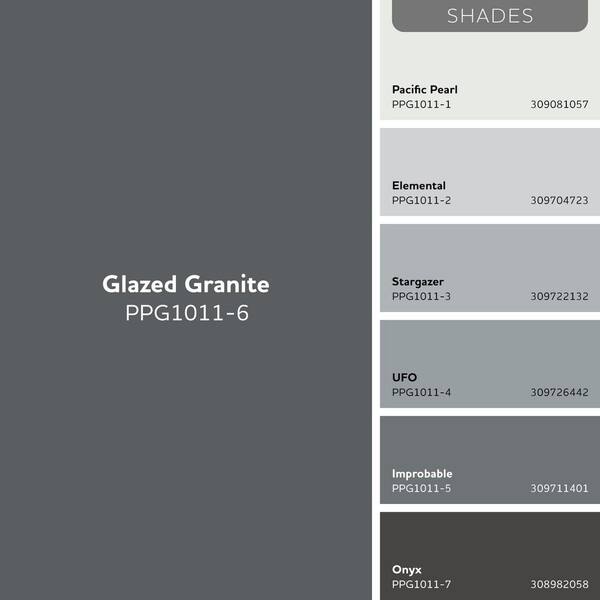 Glidden Premium 1 qt. PPG1011-6 Glazed Granite Flat Exterior Latex