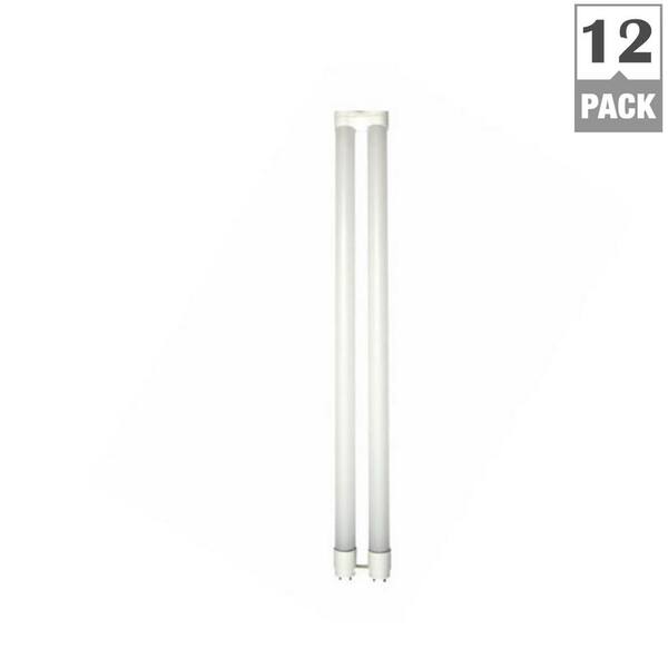 HALCO LIGHTING TECHNOLOGIES ProLED 32-Watt Equivalent 4 ft. Cool White 12-Watt U-Bend T8 Dimmable LED Light Bulb (12-Pack) 4000K
