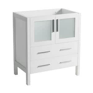 Torino 30 in. Modern Bathroom Vanity Cabinet Only in White