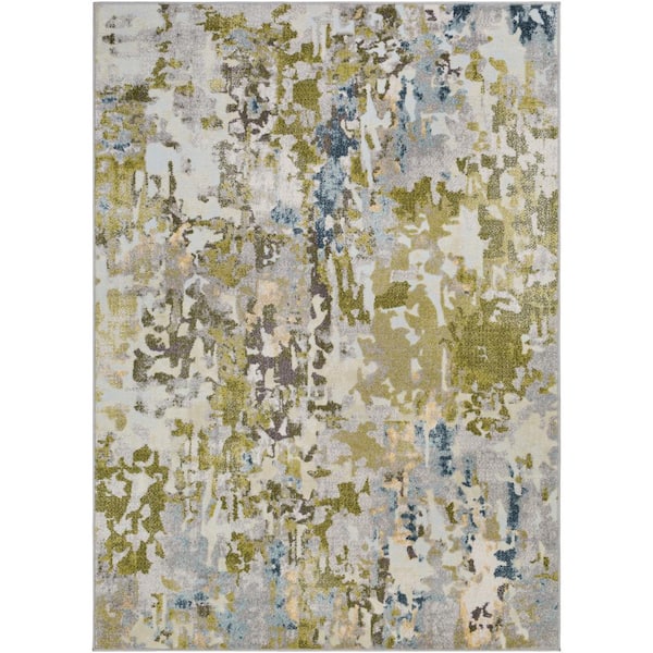 Livabliss Newbridge Dark Green/Grass Green 8 ft. x 10 ft. Indoor Area Rug