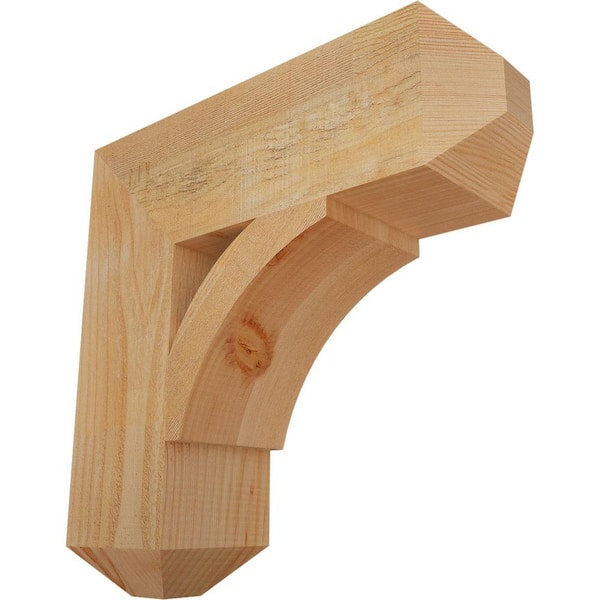 Ekena Millwork 6 in. x 20 in. x 20 in. Douglas Fir Thorton Craftsman Rough Sawn Bracket